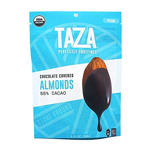 Taza Chocolate - Almonds Chocolate Covered - -3.5 Oz