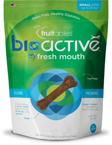 Fruitables - Dog Chews Sml Dntl Bioact -  - 7.3 Oz