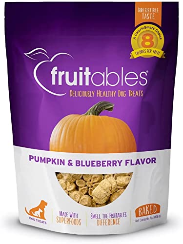 Fruitables Skinny Minis Dog Treats - Crunchy Pumpkin & Berry Flavor -  - 7 Oz