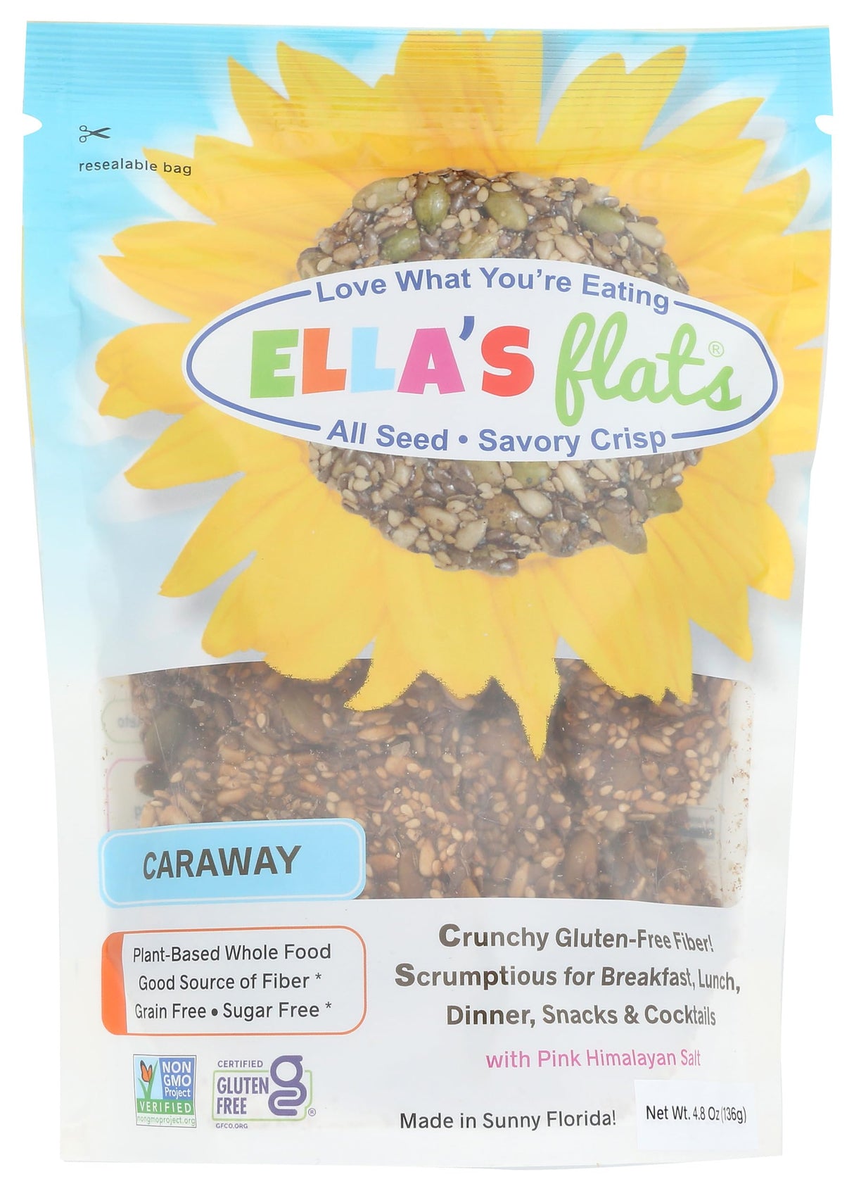 Ella'S Flats - Crisp All Seed Caraway - -4.8 Oz