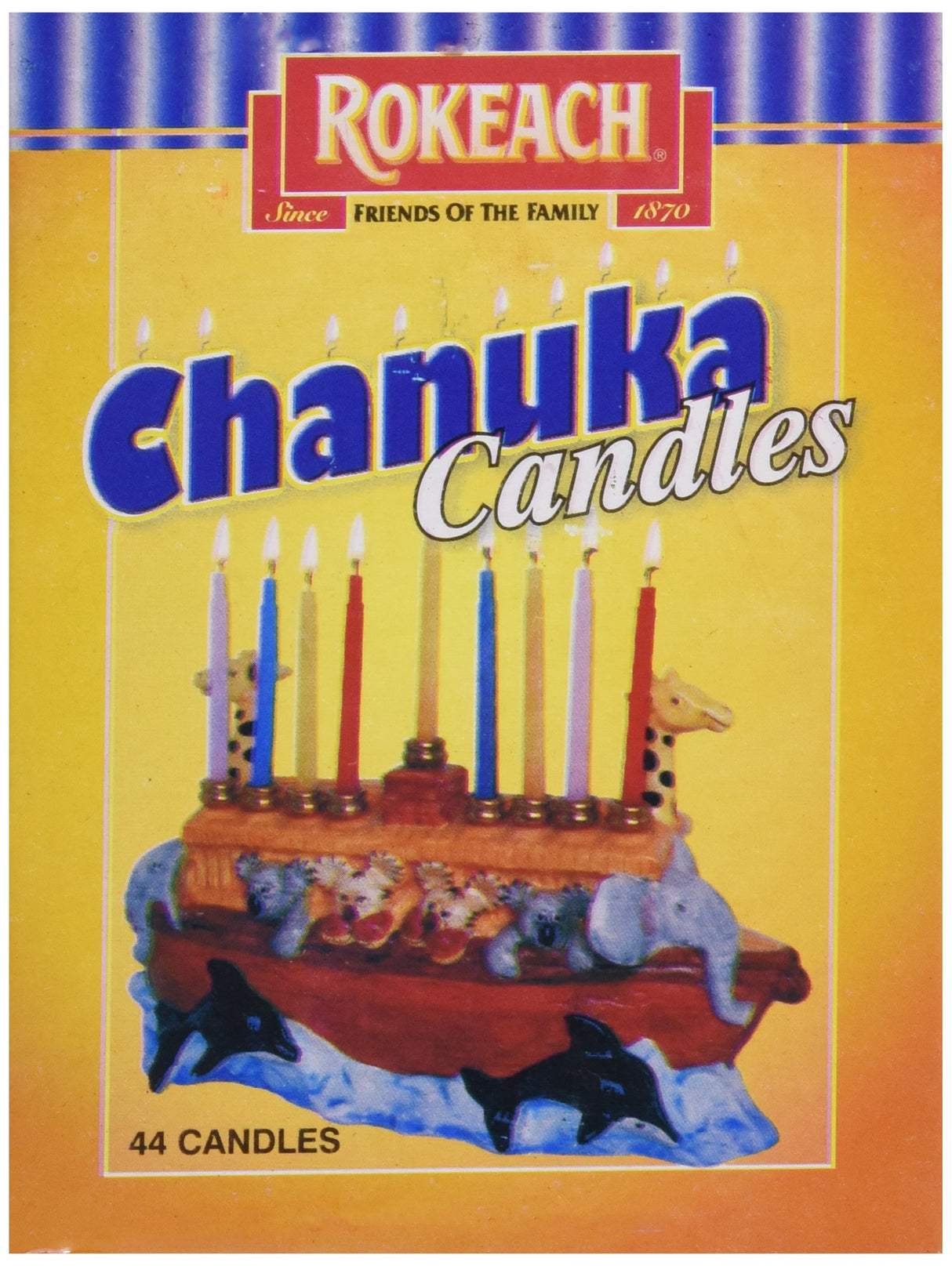 Rokeach Chanukah Candles -  - 44 Count