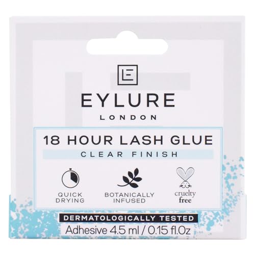 Eylure 6003013 18 Hour Lash Glue,Latex Free, CLEAR, 4.5 ml (Pack of 1)