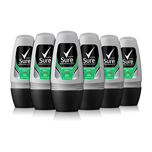 Sure Men Quantum Roll-On Anti-Perspirant Deodorant 50 ml - Pack of 6